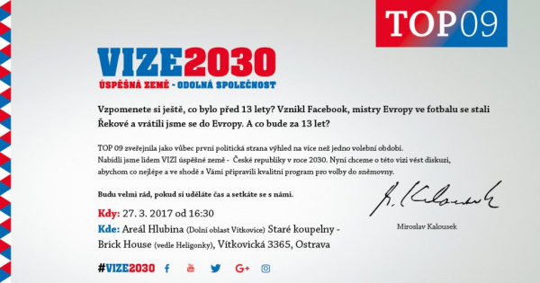 VIZE 2030 - unikátní setkání v Moravskoslezském kraji