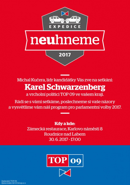 Expedice neuhneme - uvidíme se v Roudnici nad Labem
