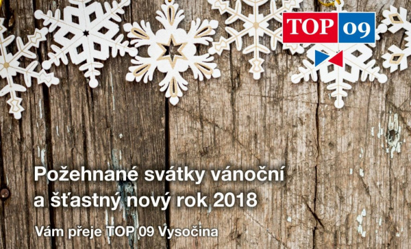 Šťastný nový rok Vám přeje TOP 09 Vysočina