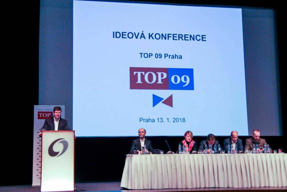 Ideová konference TOP 09 v Praze: Žádný problém občana není malý 