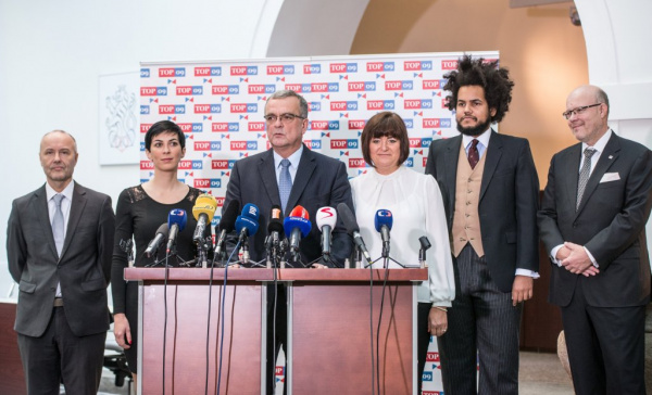 Poslanecký klub TOP 09 zvolil staronové vedení klubu