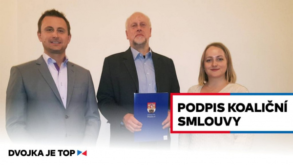 Na Praze 2 podepsána koalice s účastí TOP 09