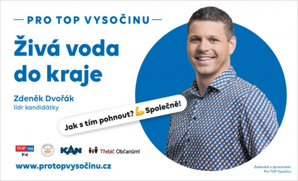 Koalice Pro TOP Vysočinu podala návrh na neplatnost volby do krajského zastupitelstva