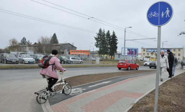 Borská ulice v Plzni je pro cyklisty bezpečnější