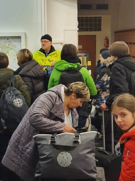 Ubytování uprchlíku z Ukrajiny v budově staré radnice Prahy 12