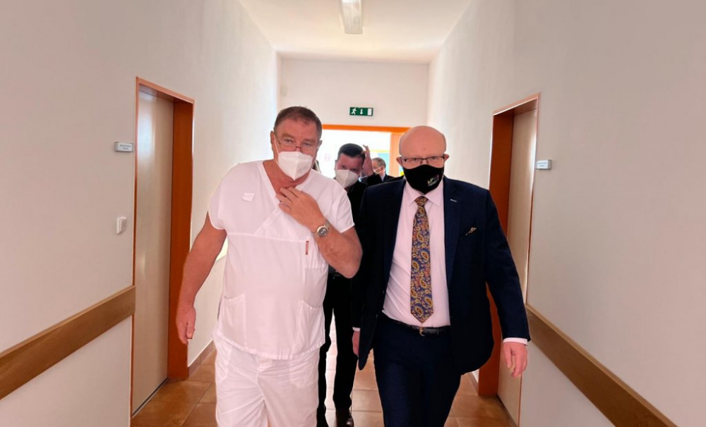 Ministr zdravotnictví Vlastimil Válek dnes navštívil nemocnice v Blansku, Boskovicích a Letovicích