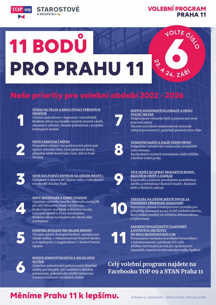 Volební program Prahy 11