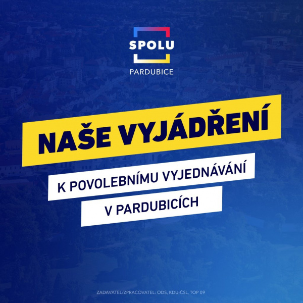 SPOLU Pardubice: Jednáme se všemi demokratickými kluby