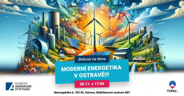 Pozvání na besedu MODERNÍ ENERGETIKA V OSTRAVĚ