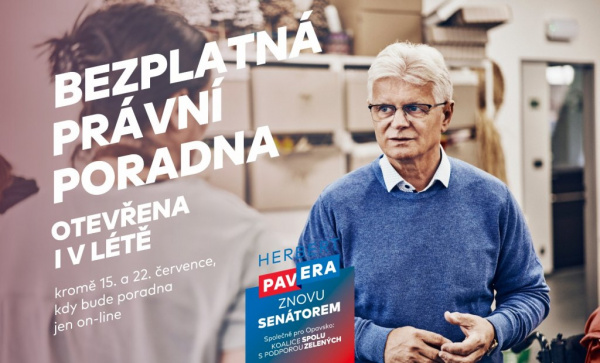 Bezplatná právní poradna bude otevřena i během prázdnin
