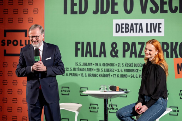 Předvolební debata s Petrem Fialou v Českých Budějovicích: Síla slušného dialogu