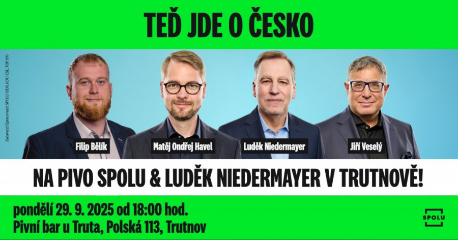 Na pivo SPOLU & Luděk Niedermayer v Trutnově!