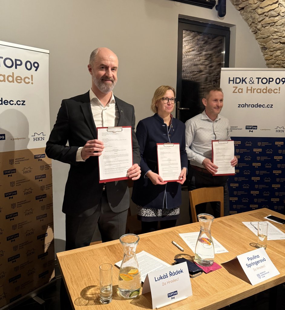 HDK a TOP&nbsp;09 jdou znovu společně do voleb. Koaliční spolupráci podporují Hradečtí kantoři a Nestraníci