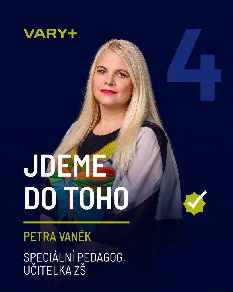 Kandidátka VARY+ představuje kandidáty: Petra Vaněk, kandidátka č. 4